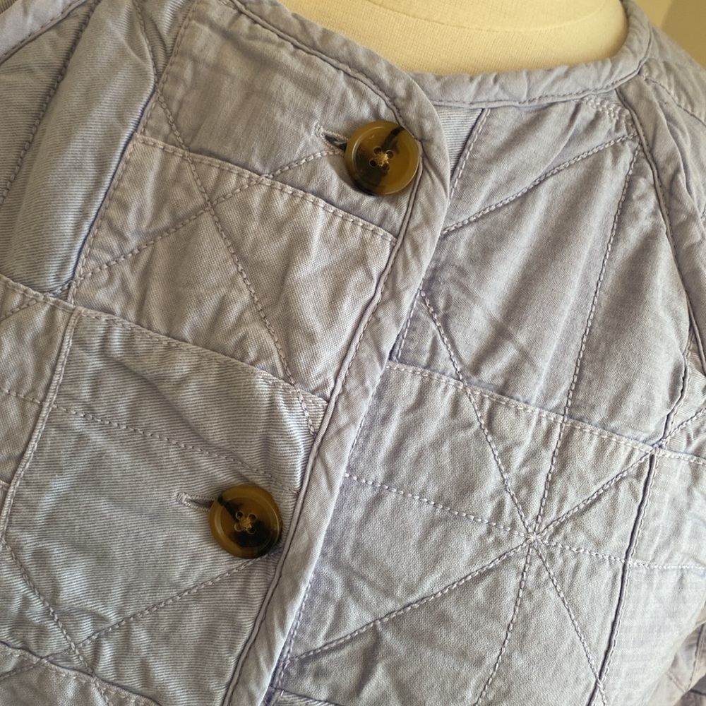 J. Crew Periwinkle Quilted Jacket - Picture 4 of 8